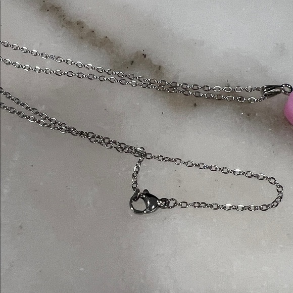 Pink and Purple Popsicle Pendant Necklace - Picture 2 of 5